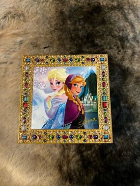 Disney Blue and Gold Frozen Keepsake Box